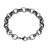 Men's Stainless Steel Chain Bracelet Punk Rock Charm Jewelry