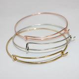 Adjustable Wire Bangle Bracelet Lot, Expandable Charm Jewelry for Women - Pack