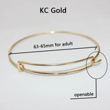 Adjustable Wire Bangle Bracelet Lot, Expandable Charm Jewelry for Women - Pack
