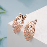 Ethnic Bride Wedding Jewelry Sets 585 Rose Flower Earrings Rings