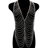 Punk Heavy Metal Tassel Body Chain Long Necklaces
