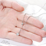 Natural Strawberry Crystal Moonstone Tassel Necklace