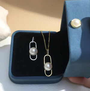 925 Silver Pendant Base for Pearl Crystal Jade