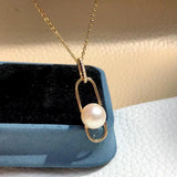 925 Silver Pendant Base for Pearl Crystal Jade