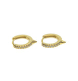 Real 925 Silver Circular Dot Stud Earrings With Plated For Women