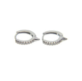 Real 925 Silver Circular Dot Stud Earrings With Plated For Women