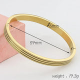 Stainless Steel Frosted Bracelet for Women B-482