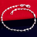 925 Sterling Silver Bracelet Chain Wedding Jewelry