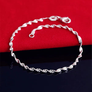 925 Sterling Silver Bracelet Chain Wedding Jewelry