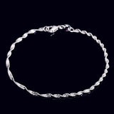 925 Sterling Silver Bracelet Chain Wedding Jewelry
