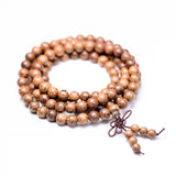 Vintage Wenge Natural Wood 6MM Beads Wooden Bracelet Men