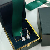 Hot Water Drop Top 925 Sterling Silver Wedding Stud Earrings