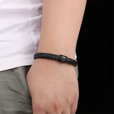 Men Cable Wire Bangle Bracelets Street Punk Blood Men Bracelets