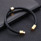 Men Cable Wire Bangle Bracelets Street Punk Blood Men Bracelets