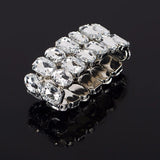 Crystal Rhinestone Wedding Bridal Bracelet Bangle Bling Women Jewelry
