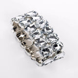 Crystal Rhinestone Wedding Bridal Bracelet Bangle Bling Women Jewelry