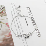 Chinese Coins Bell Anklet Titanium Steel Jewelry Women Barefoot Ankle Chain