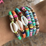 Polymer Clay Spacer Beads Kit with Charms for Jewelry Making