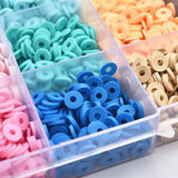 Polymer Clay Spacer Beads Kit with Charms for Jewelry Making