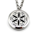 Flower Perfume Diffuser Necklace Aromatherapy Locket Pendant