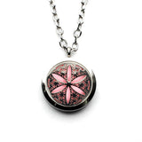 Flower Perfume Diffuser Necklace Aromatherapy Locket Pendant