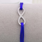 Paris Stainless Steel Ribbon Rope Infinity Love Bracelet For Couple Gift
