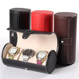 3 Slot Watch Display Case Roll Wristwatch Storage