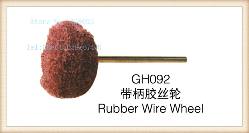 GH092 Rubber Wire Wheel Polishing Wheels, 100pcs/pack