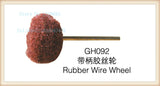 GH092 Rubber Wire Wheel Polishing Wheels, 100pcs/pack