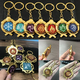 Genshin Impact Eyes of God Luminous Metal Keychain