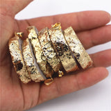 Hot Geode Stone Agates Healing Slice Pendants Charms Jewelry Making