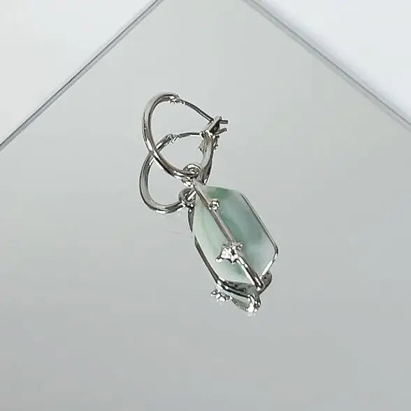 Vintage Cross Star Asymmetric Earrings Harajuku Creative Jewelry