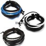 Handcraft Leather Wrap Bracelet Cowhide Rope Bangle Men Jewelry