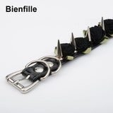 Spiked Flowers Leather Bracelet Punk Style Men Women Jewelry