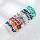 Bohemian Amethyst Quartz Crystal Wristband Bracelet for Women