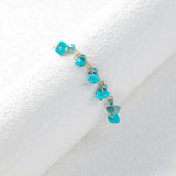 Bohemian Amethyst Quartz Crystal Wristband Bracelet for Women
