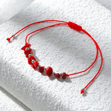 Bohemian Amethyst Quartz Crystal Wristband Bracelet for Women