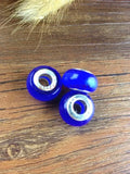 100pcs Royal Opal Cat Eye Beads Charms Glass Beads Dia.14mm Hole Dia.5mm