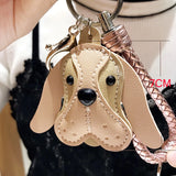 Hot PU Leather Dog Keychain for Women and Men
