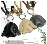 Hot PU Leather Dog Keychain for Women and Men