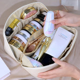 Large Travel Cosmetic Bag PU Makeup Pouch Waterproof Toiletry Kit