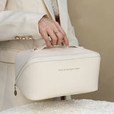Large Travel Cosmetic Bag PU Makeup Pouch Waterproof Toiletry Kit