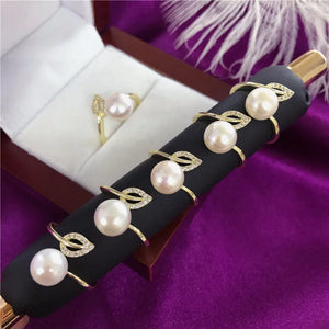 Adjustable Hot Leaf Ring Base Mountings for Jewelry
