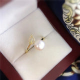 Adjustable Hot Leaf Ring Base Mountings for Jewelry