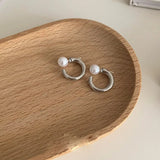 European Metal Pearl Earrings for Women
