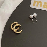 European Metal Pearl Earrings for Women