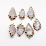 Clear Quartz Reiki Crystal Stone Pendants Necklace