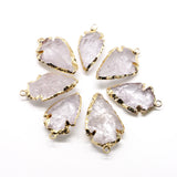 Clear Quartz Reiki Crystal Stone Pendants Necklace