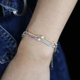 Micro Pave Zirconia Chain 15+4cm CZ Bracelet