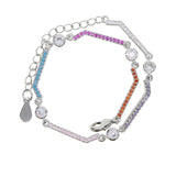 Micro Pave Zirconia Chain 15+4cm CZ Bracelet